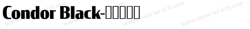 Condor Black字体转换
